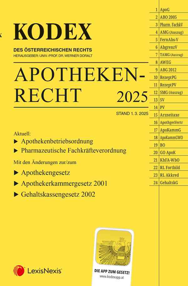 Kodex Apothekenrecht 2025