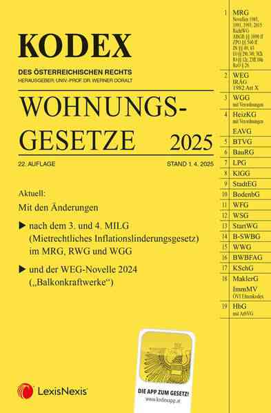 Kodex Wohnungsgesetze 2025