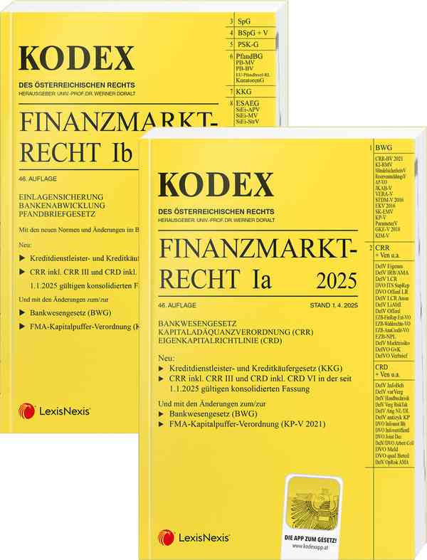 Kodex Finanzmarktrecht Ia+Ib 2025