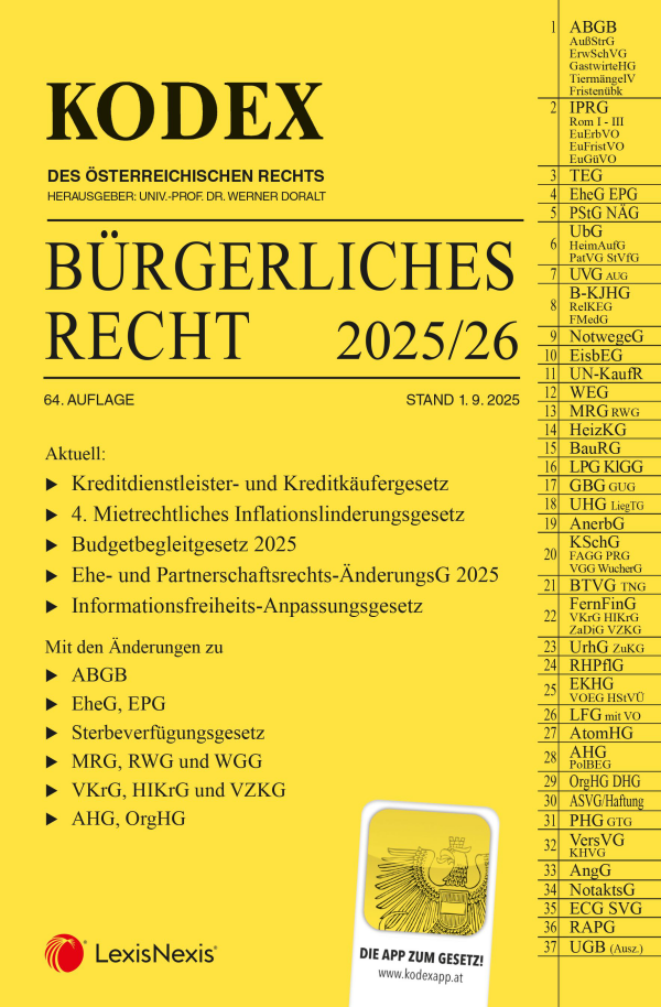 Kodex Bürgerliches Recht 2025/26