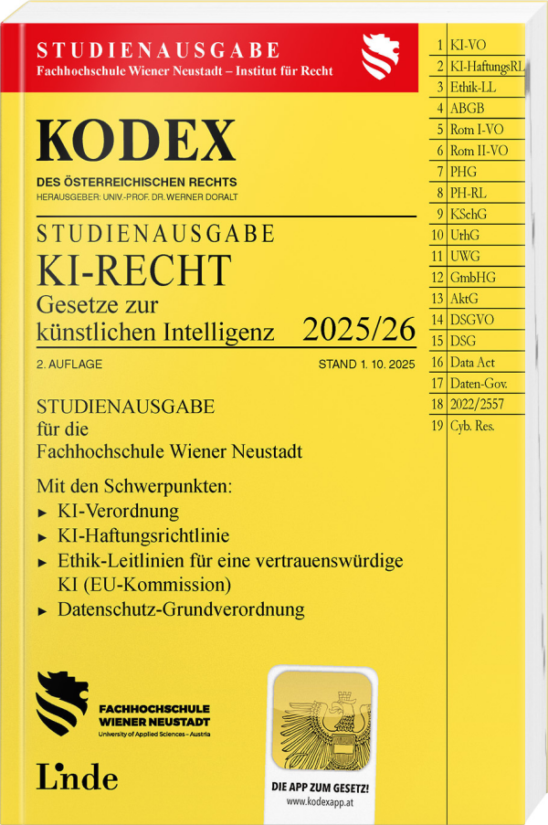 KODEX Studienausgabe KI-Recht 2025/26