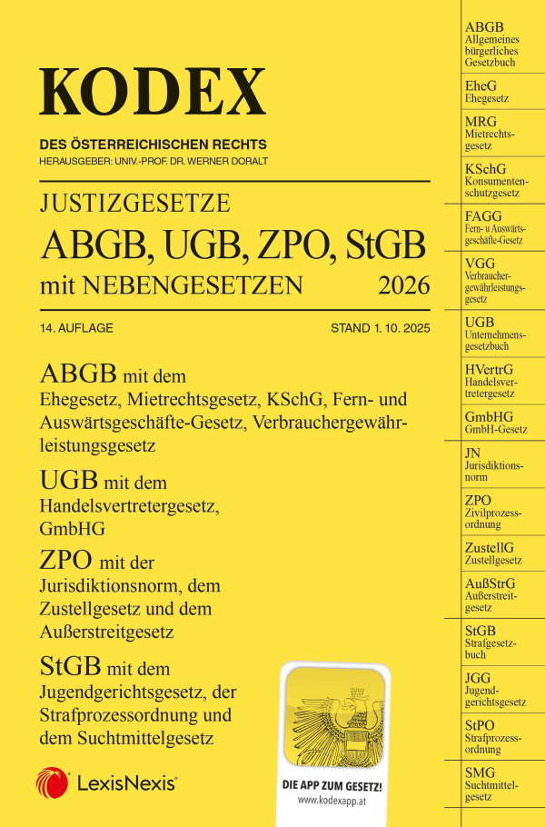 Kodex Justizgesetze 2026