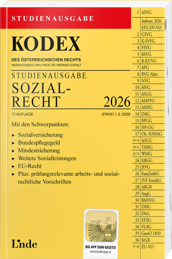 KODEX Studienausgabe Sozialrecht 2026