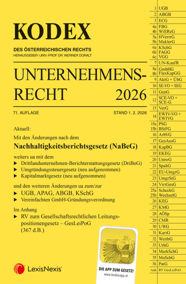 Kodex Unternehmensrecht 2026