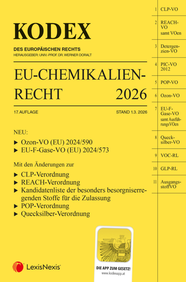 Kodex EU-Chemikalienrecht 2026