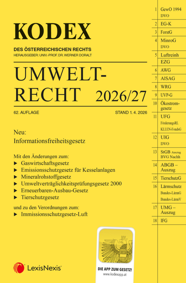 Kodex Umweltrecht 2026