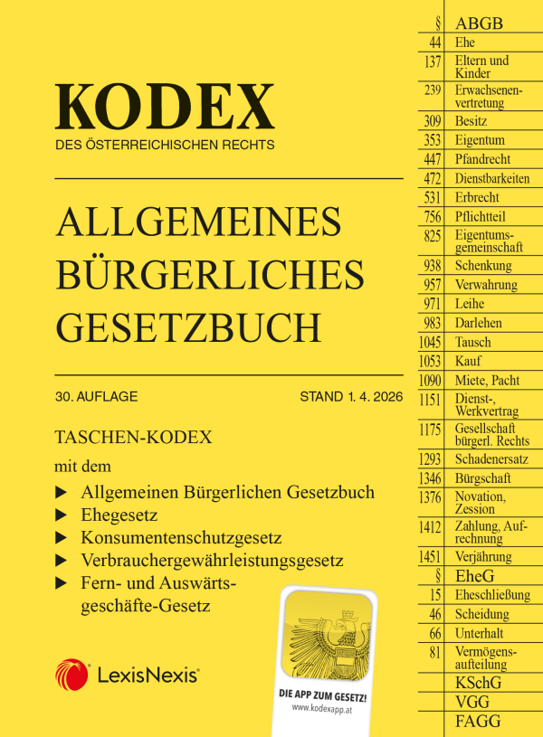 Taschen-Kodex ABGB 2026
