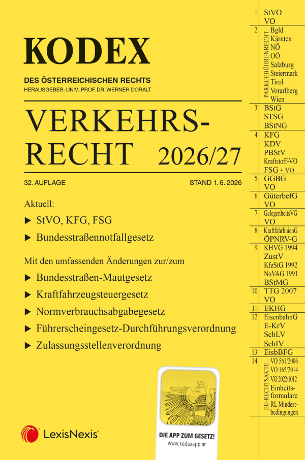 Kodex Verkehrsrecht 2026/27