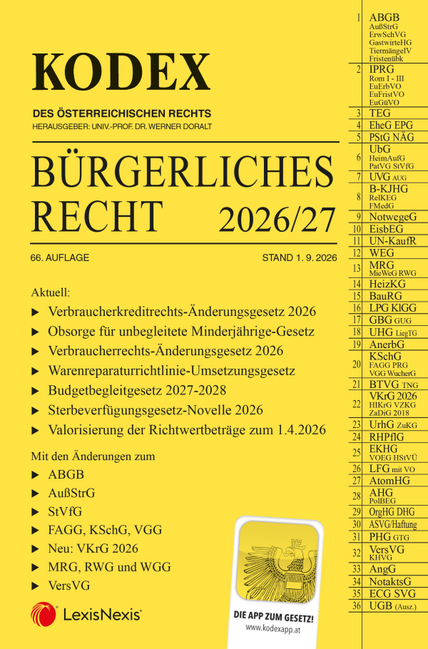 Kodex Bürgerliches Recht 2026/27