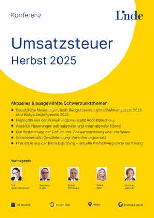Konferenz Umsatzsteuer Herbst 2025