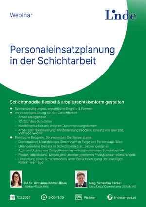 Personaleinsatzplanung in der Schichtarbeit