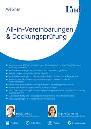 All-in-Vereinbarungen & Deckungsprüfung