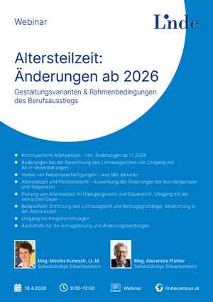 Altersteilzeit: Änderungen ab 2026