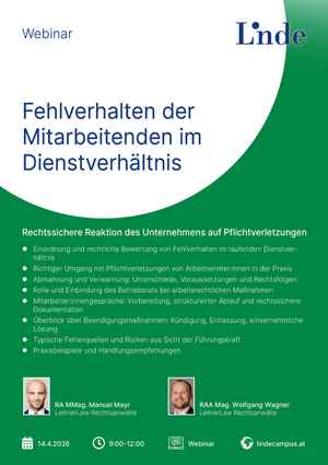 Fehlverhalten der Mitarbeitenden im Dienstverhältnis