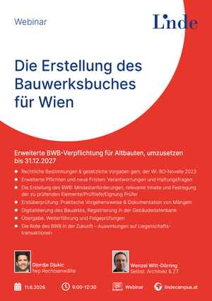 Die Erstellung des Bauwerksbuches für Wien