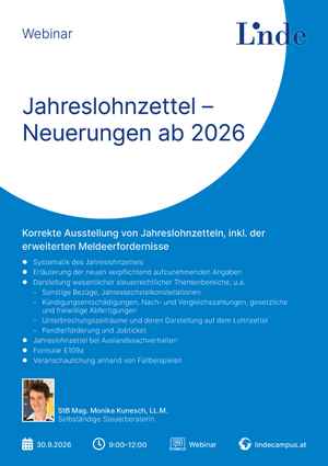 Jahreslohnzettel – Neuerungen ab 2026