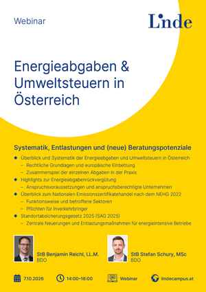 Energieabgaben & Umweltsteuern in Österreich