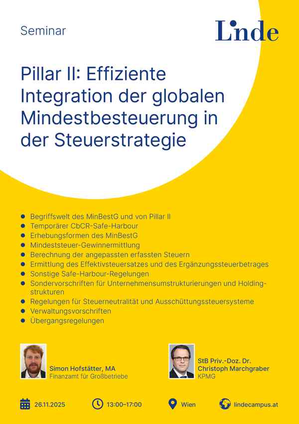 Pillar II: Die globale Mindestbesteuerung für Konzerne