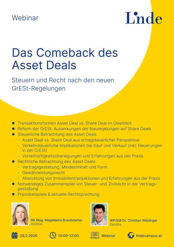 Das Comeback des Asset Deals