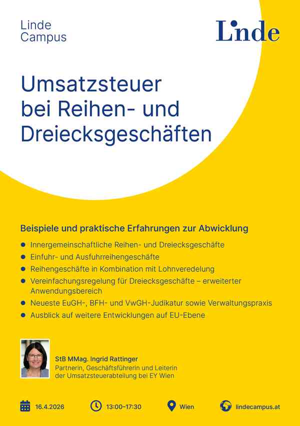 Umsatzsteuer bei Reihen- & Dreiecksgeschäften