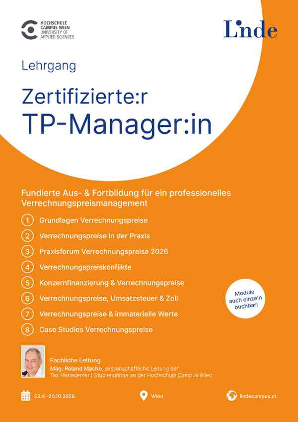 Verrechnungspreise, Umsatzsteuer & Zoll