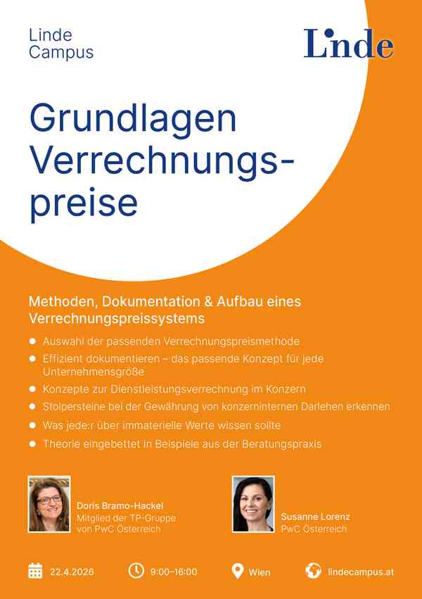 Grundlagen Verrechnungspreise