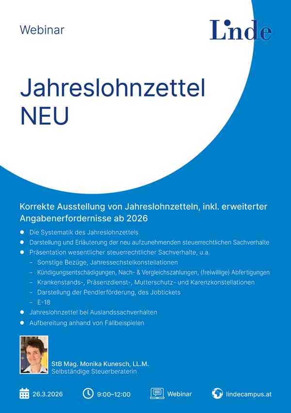 Jahreslohnzettel NEU