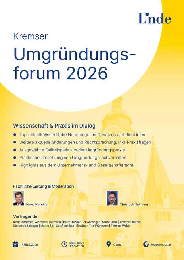 Kremser Umgründungsforum 2026
