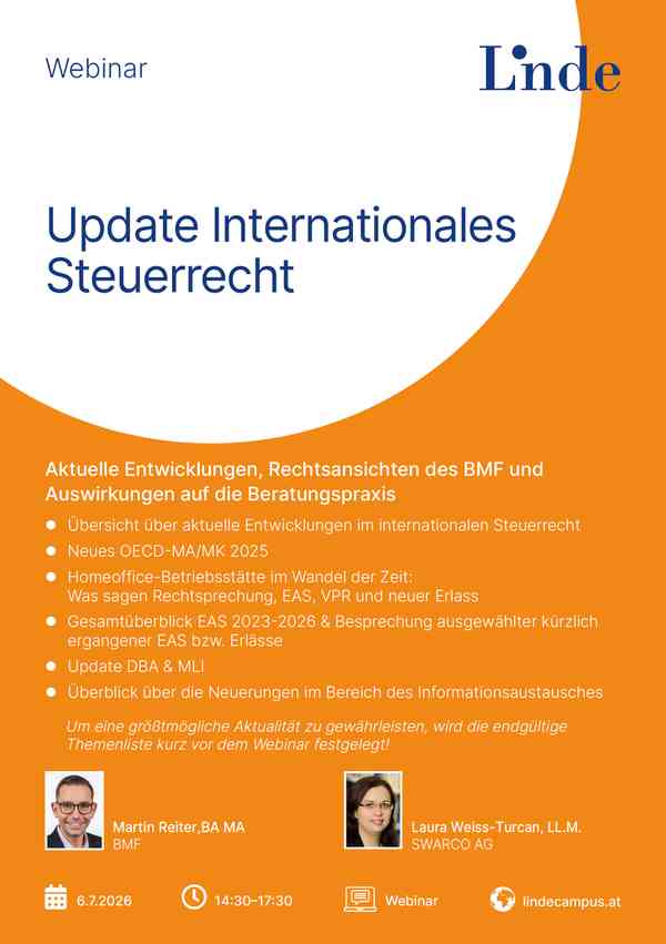 Update Internationales Steuerrecht