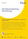 Die Steuerreporting-Verordnung