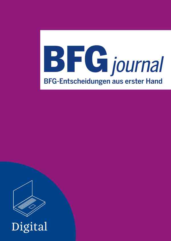 BFG-Entscheidungen aus erster Hand. Aktuell & praxisnah