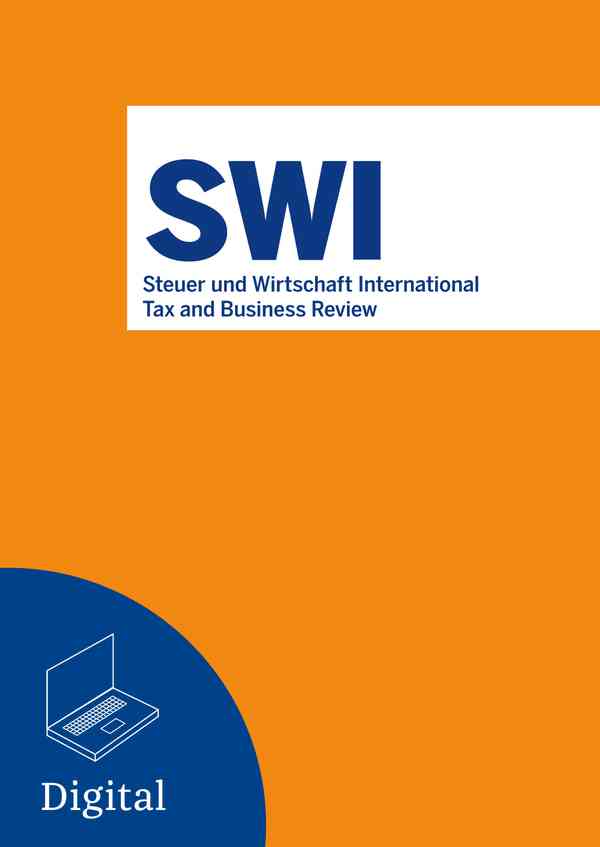 Steuer und Wirtschaft International - Tax and Business Review