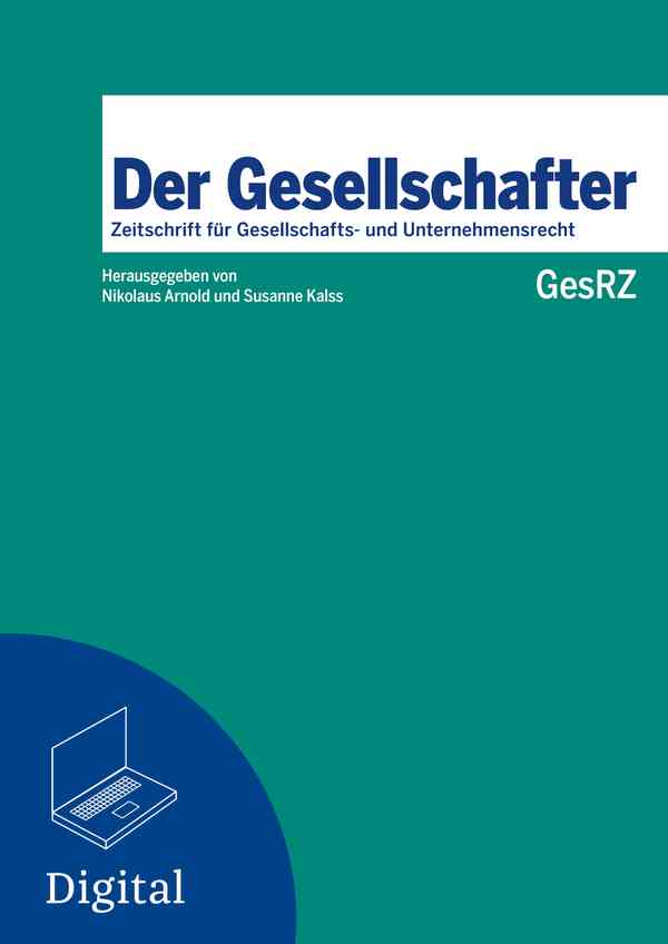 Zeitschrift für Gesellschafts- und Unternehmensrecht