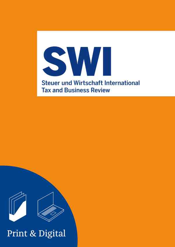 Steuer und Wirtschaft International - Tax and Business Review