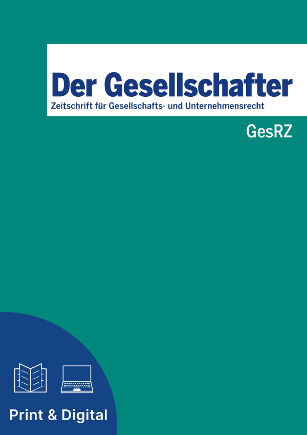 Zeitschrift für Gesellschafts- und Unternehmensrecht