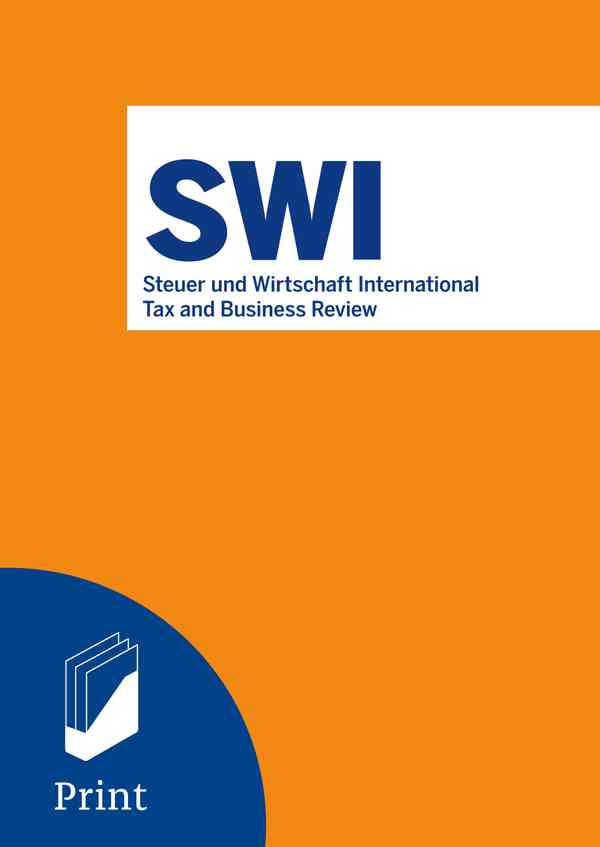 Steuer und Wirtschaft International - Tax and Business Review