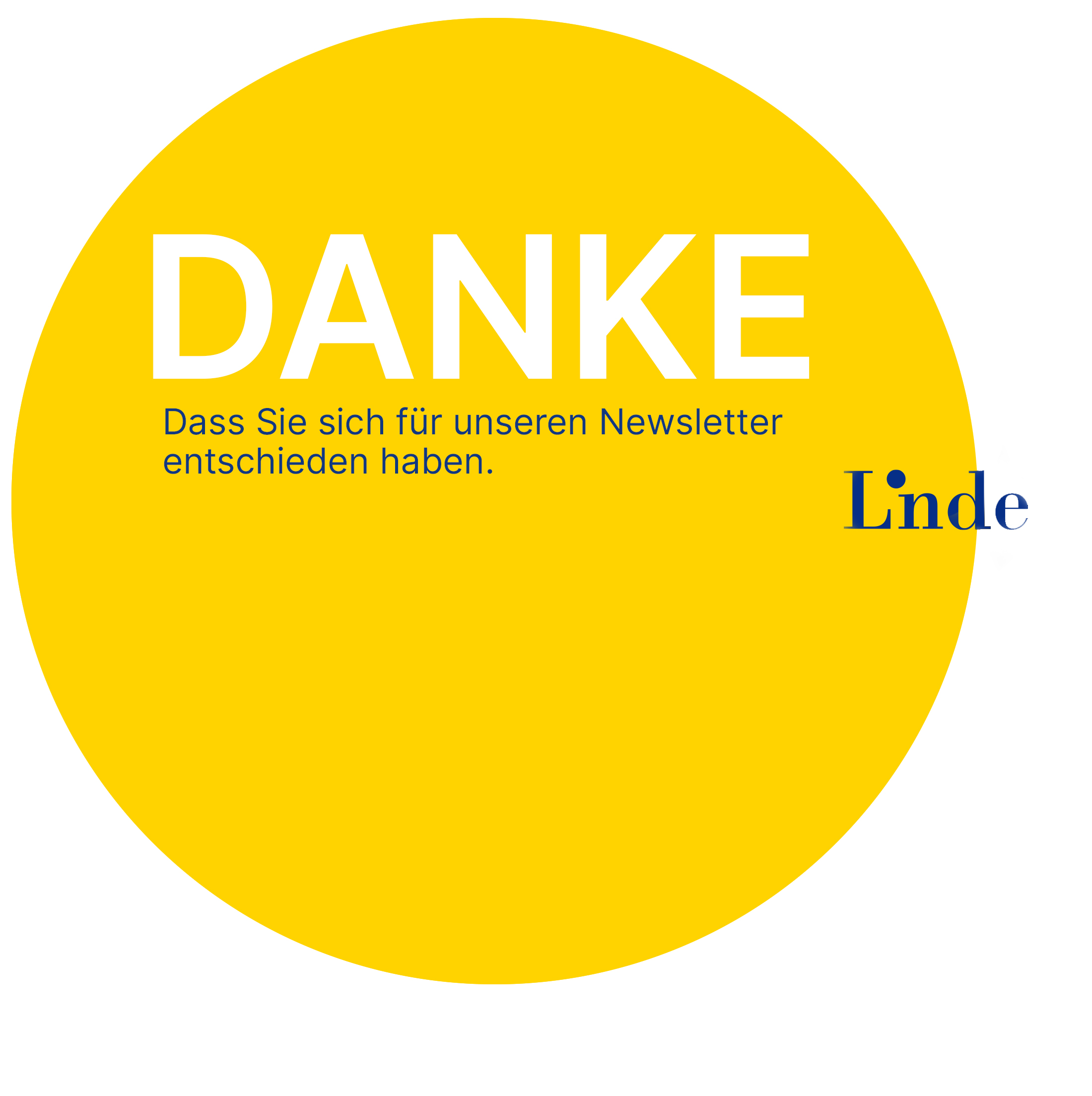 Danke für Ihre Newsletteranmeldung